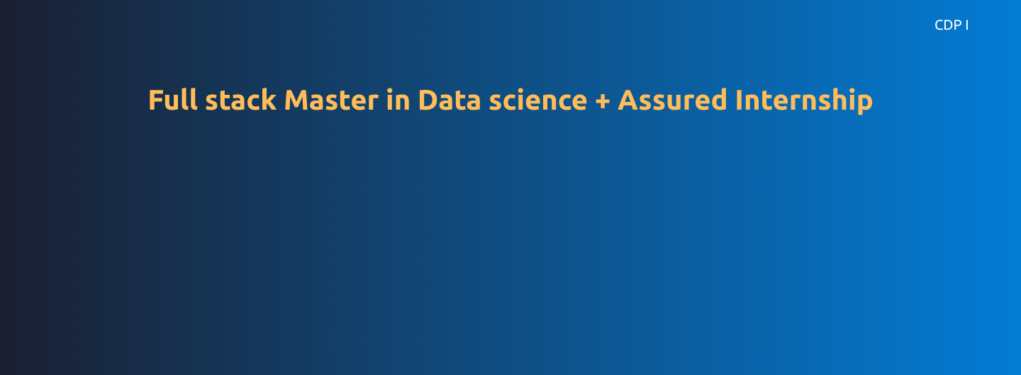 Full Stack  in Data Science + Assured Internship
